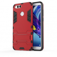 Super odolný kryt se stojánkem pro Honor 7X - červený
