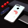 Plastový kryt mramor s donutem pro Honor 7A - tyrkysový