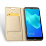 Dux Ducis Skin Pro kožené flipové pouzdro pro Honor 7S - zlaté