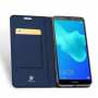Dux Ducis Skin Pro kožené flipové pouzdro pro Honor 7S - tmavěmodré