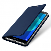 Dux Ducis Skin Pro kožené flipové pouzdro pro Honor 7S - tmavěmodré