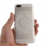 Plastový kryt bílá mandala pro Honor 7S - transparentní