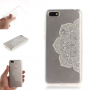 Plastový kryt bílý lotus pro Honor 7S - transparentní