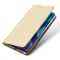 Dux Ducis Skin Pro kožené flipové pouzdro pro Honor 8X - zlaté