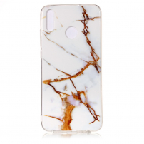 Plastový kryt mramor pro Honor 8X - zlatý
