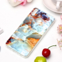 Plastový kryt mramor pro Honor 8X - tyrkysový