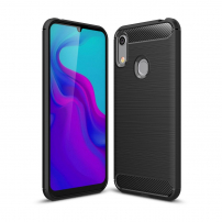 Odolný kryt s broušenou texturou pro Honor 8A - černý