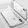 Cafele plastový kryt čirý s rámečkem pro Xiaomi Mi 8 - stříbrný