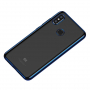 Baseus Shining čirý kryt s rámečkem pro Xiaomi Mi 8 - modrý