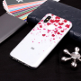 Plastový kryt srdce a květiny pro Xiaomi Mi 8 - transparentní