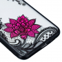 Plastový kryt malá květina s krajkou pro Xiaomi Mi 8 - černý