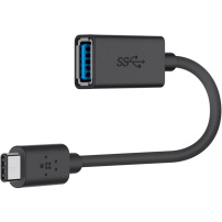 BELKIN nabíjecí a datová redukce - USB-A na USB-C - černá