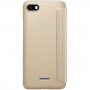 Nillkin ochranné kožené pouzdro s průhledem pro Xiaomi Redmi 6 - zlaté