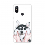 Ochranný plastový kryt husky pro Xiaomi Mi A2 - bílý