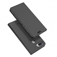 Dux Ducis ochranné kožené pouzdro pro Xiaomi Redmi 6 - tmavě šedé