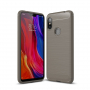 Ochranný kryt s broušenou texturou pro Xiaomi Redmi Note 6 Pro - šedý