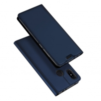Dux Ducis ochranné kožené pouzdro pro Xiaomi Redmi Note 6 Pro - tmavě modré