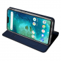 Dux Ducis ochranné kožené pouzdro pro Xiaomi Redmi Note 6 Pro - tmavě modré