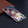 Ochranný měkký kryt květiny a slon pro Xiaomi Redmi Note 6 Pro - barevný
