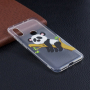 Ochranný měkký kryt panda na stromě pro Xiaomi Redmi Note 6 Pro - transparentní