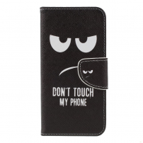 Flipové pouzdro Don't touch my phone pro Xiaomi Redmi Note 6 Pro - černé