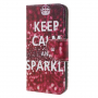 Flipové pouzdro Keep calm and sparkle pro Xiaomi Redmi Note 6 Pro - červené