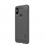 Mofi ochranný kryt s broušenou texturou pro Xiaomi Redmi Note 6 Pro - šedý
