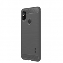 Mofi ochranný kryt s broušenou texturou pro Xiaomi Redmi Note 6 Pro - šedý