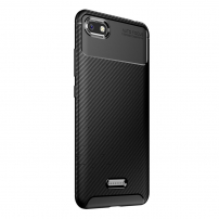 Ochranný kryt s texturou karbonových vláken pro Xiaomi Redmi 6A - černý