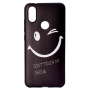 Ochranný měkký plastový kryt Don't touch my phone pro Xiaomi Redmi Note 6 Pro - černý