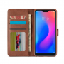 LC.imeeke peněženkové kožené pouzdro pro Xiaomi Redmi Note 6 Pro - kávové