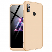 GKK zadní kryt s ochranou hran pro Xiaomi Redmi Note 6 Pro - zlatý