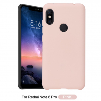 Ochranný pogumovaný měkký kryt pro Xiaomi Redmi Note 6 Pro - růžový