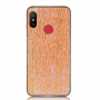 Ochranný plastový kryt s umělou kůží pro Xiaomi Mi A2 Lite - zlatý