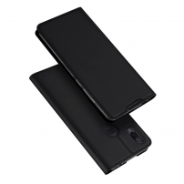 Dux Ducis kožené pouzdro s kapsou na karty pro Xiaomi Redmi Note 7 - černé