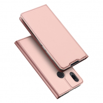 Dux Ducis kožené pouzdro s kapsou na karty pro Xiaomi Redmi Note 7 - růžově zlaté