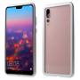 Kovový rámeček s tvrzeným sklem pro Huawei P20 Pro - stříbrný