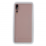 Kovový rámeček s tvrzeným sklem pro Huawei P20 Pro - stříbrný