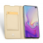 Dux Ducis Skin Pro flipové pouzdro pro Samsung Galaxy S10 Plus - zlaté