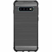 Imak ochranný kryt s broušenou texturou pro Samsung Galaxy S10 - černý