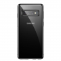 Baseus plastový čirý kryt s rámečkem pro Samsung Galaxy S10 - černý