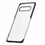 Baseus plastový čirý kryt s rámečkem pro Samsung Galaxy S10 - černý