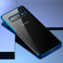 Baseus plastový čirý kryt s rámečkem pro Samsung Galaxy S10 Plus - modrý