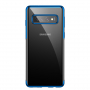 Baseus plastový čirý kryt s rámečkem pro Samsung Galaxy S10 Plus - modrý