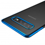 Baseus plastový čirý kryt s rámečkem pro Samsung Galaxy S10 Plus - modrý