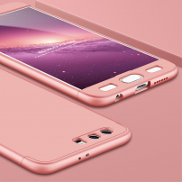 Matný kryt na celý telefon pro Honor 9 - růžovozlatý