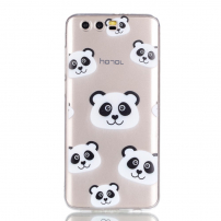 Plastový kryt pandí hlavy pro Honor 9 - transparentní
