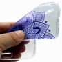 Plastový kryt modrá mandala pro Huawei P10 Lite - transparentní