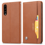 Kožené flipové pouzdro pro Huawei P20 Pro - hnědé