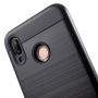 Plastový kryt s broušenou texturou pro Huawei P20 Lite - černý